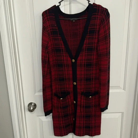 Fashion Nova Red and Black Knit Sweater - Picture 5 of 8